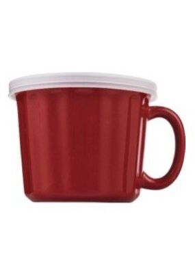 𝅺Good Cook 16 Oz. Personal Covered Stoneware soup Crock Mug